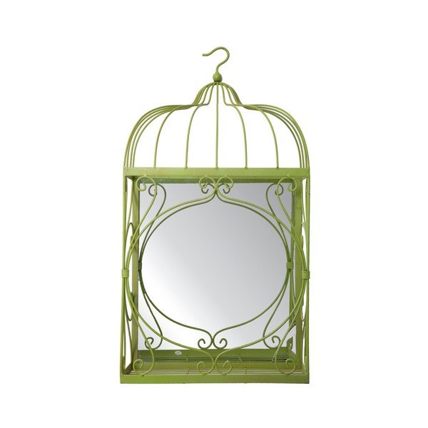Oglindă de perete cu ramă decorativă Mauro Ferretti Appendere, verde-image-1