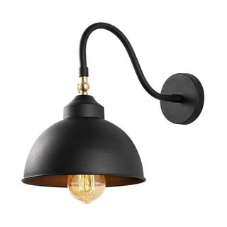 Aplică metalică Opviq lights Fotini, negru