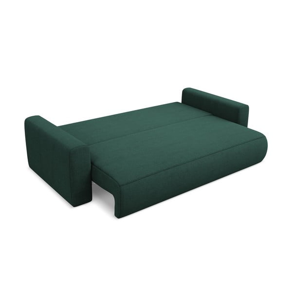 Canapea verde extensibilă/cu spațiu de depozitare 238 cm Kapua – Makamii-image-4