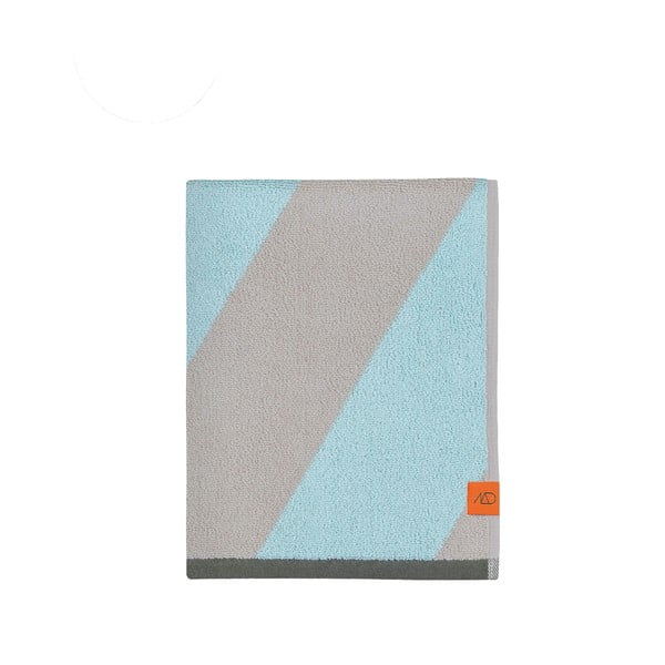 Prosop verde mentă din bumbac organic din frotir 70x133 cm Diagonal – Mette Ditmer Denmark