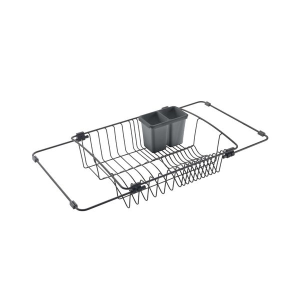 Scurgător de vase negru mat din oțel Lava – Metaltex