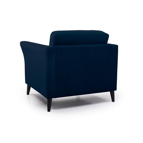 Fotoliu albastru închis cu tapițerie din catifea Eden – Scandic-image-3