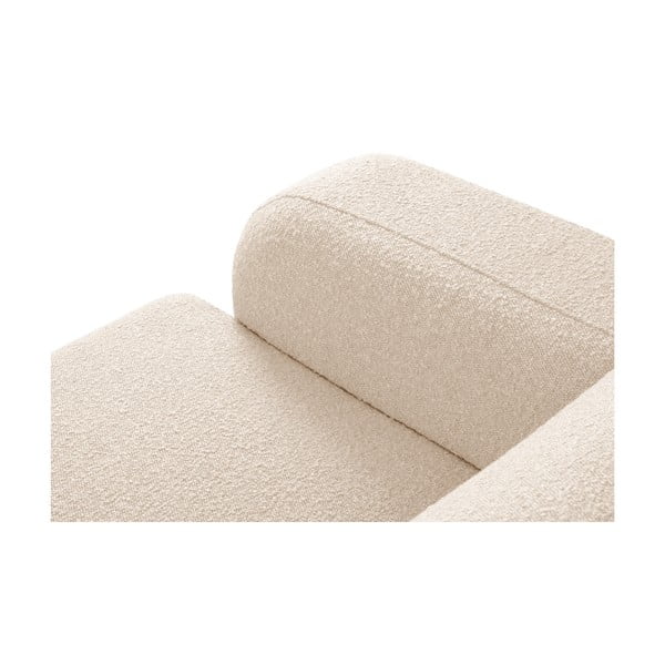 Colțar bej cu tapițerie din stofă bouclé (colț dreapta) Molino – Micadoni Home-image-4