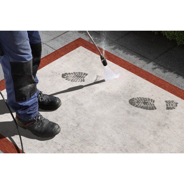 Covor adecvat pentru exterior NORTHRUGS Panama, 80 x 250 cm, roșu - crem-image-1