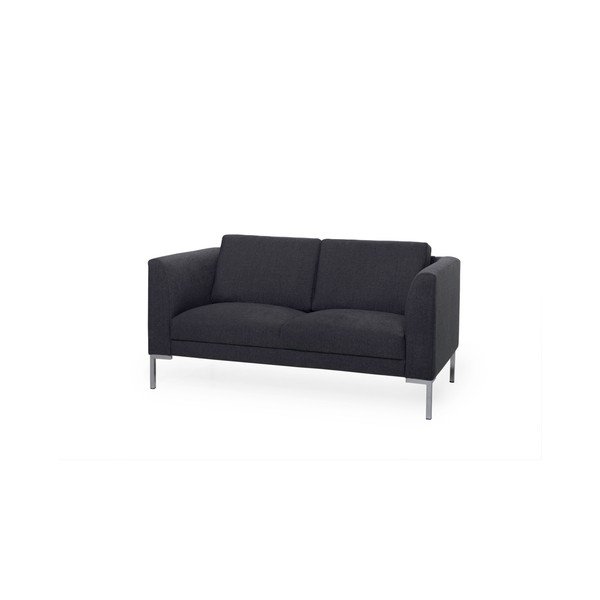 Canapea cu 2 locuri Scandic Kery, gri antracit-image-2