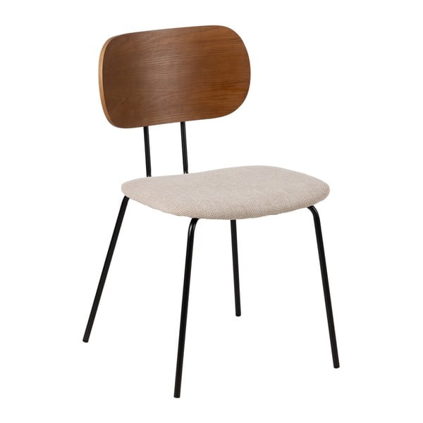 Scaune de dining maro/crem 4 buc. Cleo – Ixia