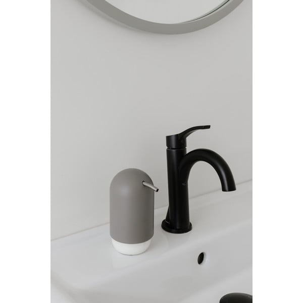 Dozator de săpun lichid gri din plastic 230 ml Touch – Umbra-image-4