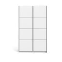 Șifonier cu uși glisante Tvilum Verona, 122x202 cm, alb