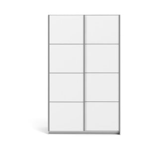 Șifonier cu uși glisante Tvilum Verona, 122x202 cm, alb