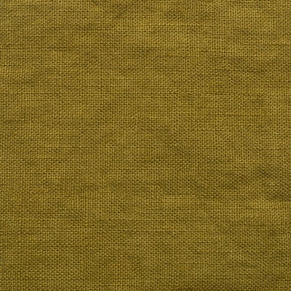Draperie galben ocru-verde din in 140x330 cm Moss Green – Linen Tales-image-1