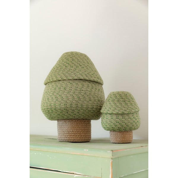 Coș de jucării pentru copii verde din material textil ø 25x36 cm Big Tree – Lorena Canals-image-2