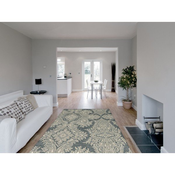 Covor gri din lână 200x300 cm Jolene graphite – Agnella-image-1