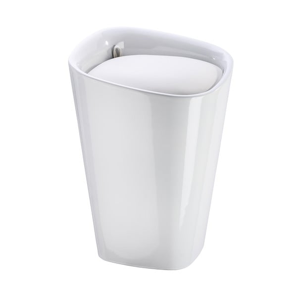 Coș de rufe taburet Wenko Candy, alb, 20 l-image-2
