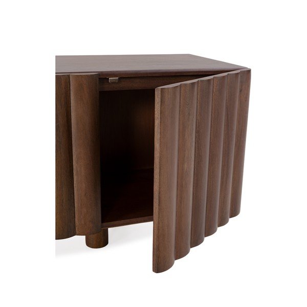 Comodă TV maro din lemn de mango 160x55x40 cm Tamira – MOME-image-4