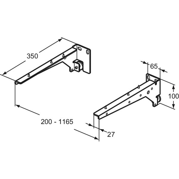 Suport pentru blat argintiu din metal i.Life – Ideal Standard-image-3