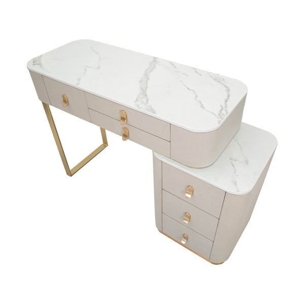 Masă consolă bej-auriu 40x120 cm Beauty – Mauro Ferretti-image-3