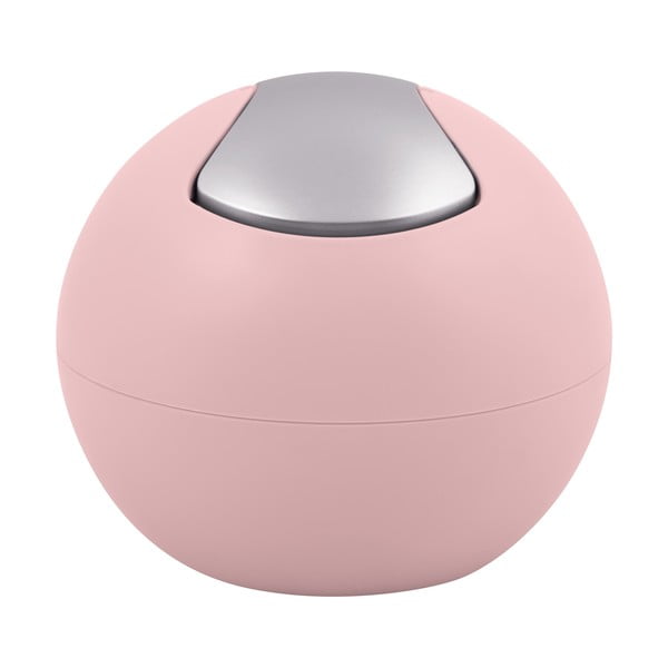 Coș de gunoi roz din plastic 1 l   Bowl Matt – Spirella