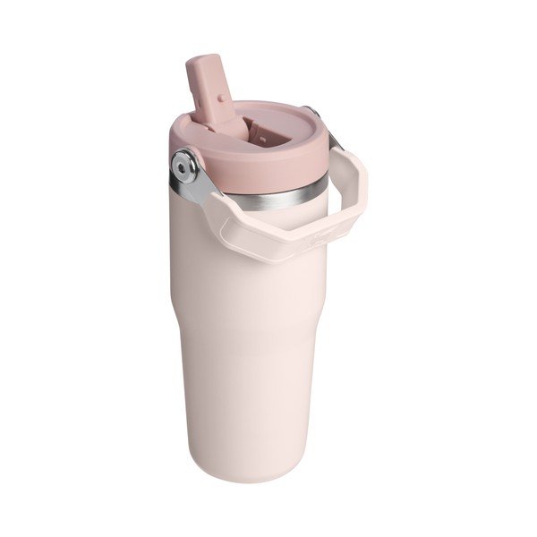 Termos roz deschis din oțel inoxidabil 410 ml IceFlow™ Flip Straw 2.0 Tumbler Rose Quartz – Stanley-image-2