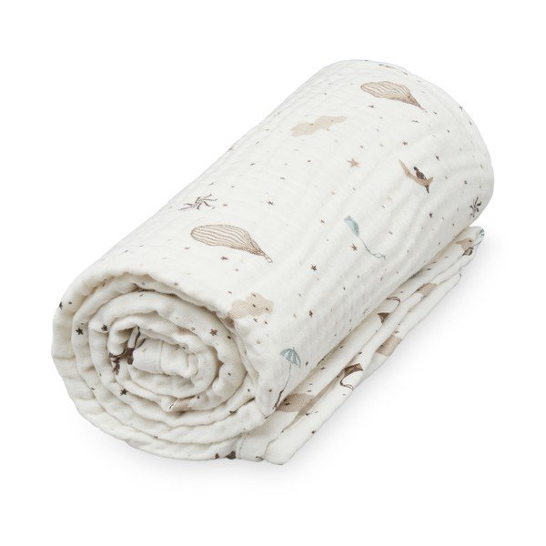 Pătură pentru copii, fildeș din bumbac organic 100x100 cm Dreamland – Cam Cam Copenhagen