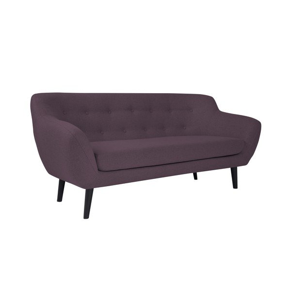 Canapea cu 2 locuri și picioare maro Mazzini Sofas Piemont, mov-image-3