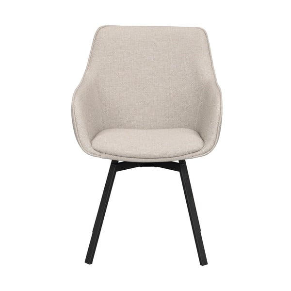 Set de scaune de sufragerie bej 2 buc. tapițat Alison – Rowico-image-2