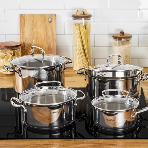 Set de vase pentru gătit 10 buc. din oțel inoxidabil DUETTO+ G719SA55 – Tefal-image-3