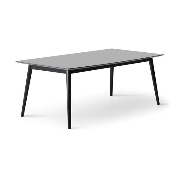 Masă de dining neagră/gri antracit extensibilă 100x210 cm Meza – Hammel Furniture