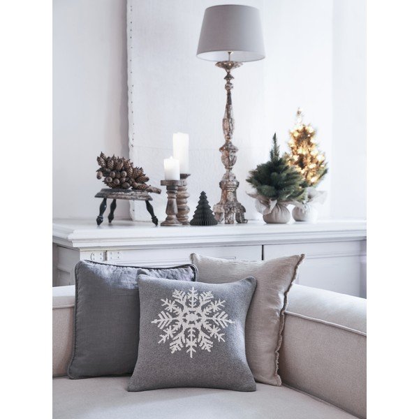 Față de pernă 40x40 cm Snowflake - Westwing Collection-image-3