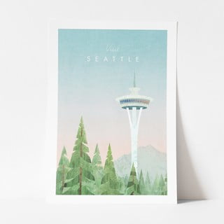 Poster Travelposter Seattle, 30 x 40 cm