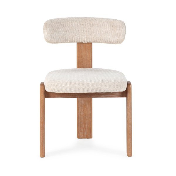 Scaune de dining crem 2 buc. tapițate Nadia – MOME