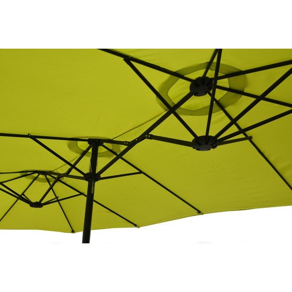 Umbrelă de soare verde 456x270 cm Double - Rojaplast-image-1