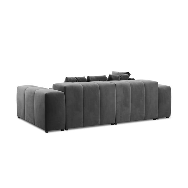 Colțar gri cu tapițerie din catifea (variabil) Rome Velvet - Cosmopolitan Design-image-4