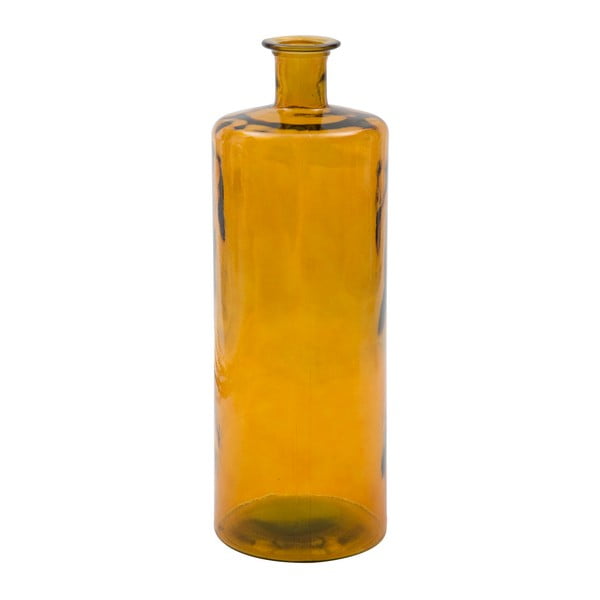 Vază din sticlă reciclată Mauro Ferretti Lop, 75 cm, portocaliu