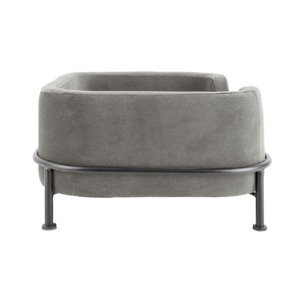 Pat pentru animale de companie gri din catifea universal 42x63 cm Puffed – Leitmotiv-image-3