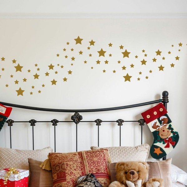 Set autocolante Ambiance Golden Stars, 100 buc.