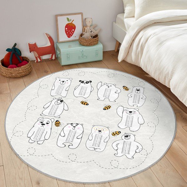 Covor pentru copii crem ø 80 cm Comfort – Mila Home-image-2