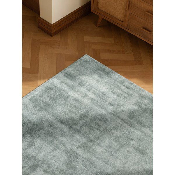 Covor albastru deschis țesut manual din viscoză 120x180 cm Noemi – Vikosa-image-3