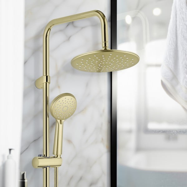 Set de duș auriu mat din oțel inoxidabil 101 cm Young Line – Wenko-image-2