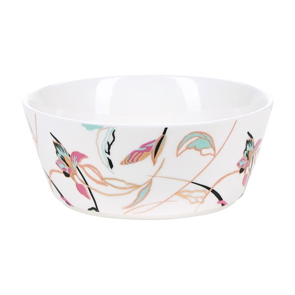 Bol din ceramică cu motive florale Miss Étoile Stripes, ø 28 cm