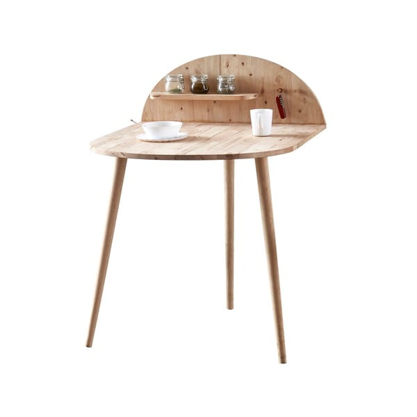 Masă de perete cu raft auxiliar DEEP Furniture Ted-image-2