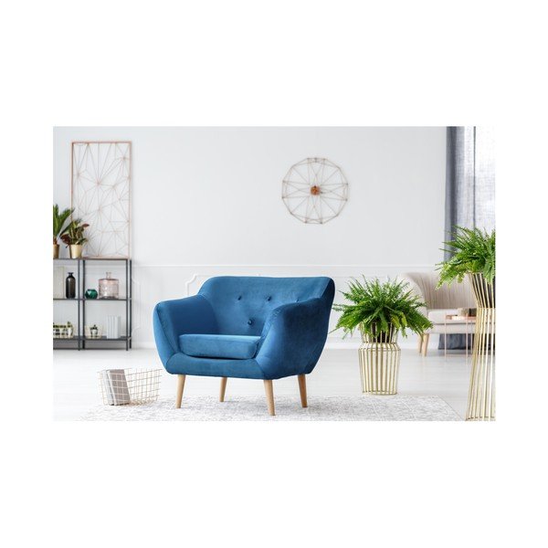 Fotoliu Mazzini Sofas AMELIE, albastru-image-3