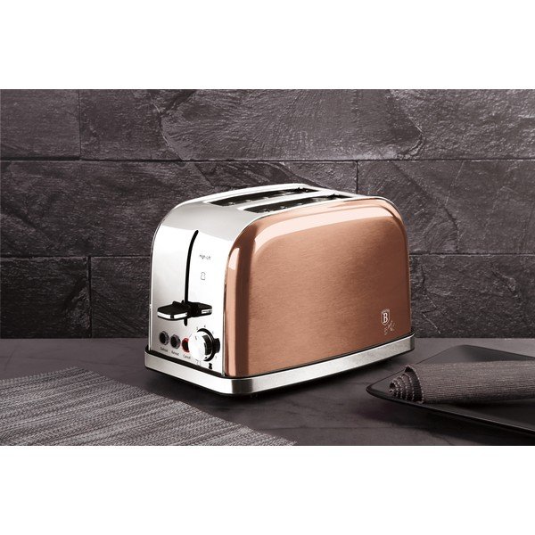 Prăjitor de pâine bej Rosegold Metallic Line - BerlingerHaus-image-1