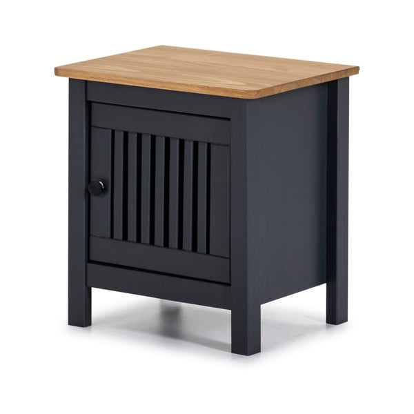 Noptieră din lemn Marckeric Bruna, gri-image-3