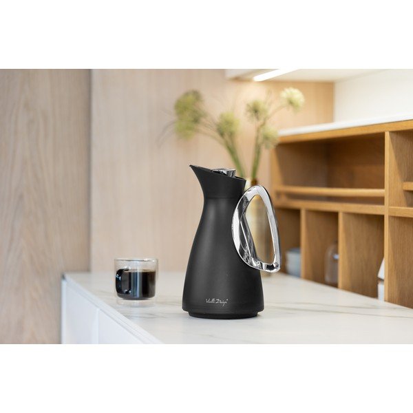 Termos negru din plastic 1 l Alessia – Vialli Design-image-3