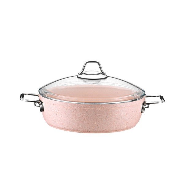 Set 3 oale și tigaie din oțel inoxidabil Kutahya Rose-image-2