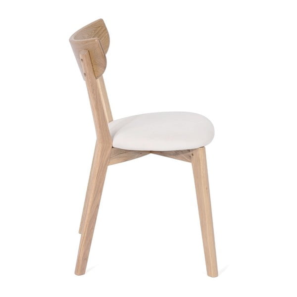 Scaun de sufragerie din stejar cu șezut alb Arch - Bonami Selection-image-1