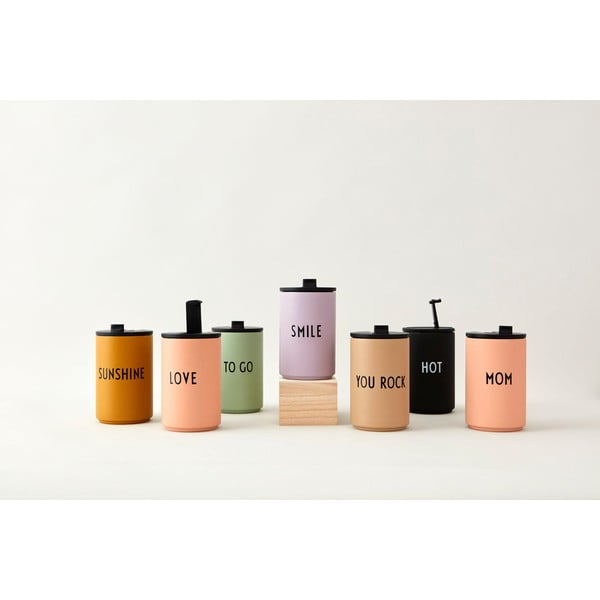 Cană termos roz/bej 350 ml Mom – Design Letters-image-3