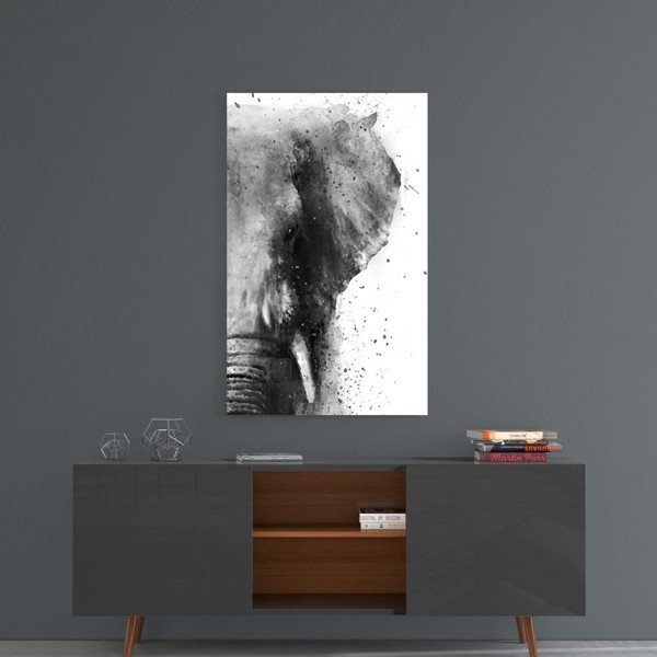 Tablou din sticlă Insigne Elephant, 46 x 72 cm-image-1