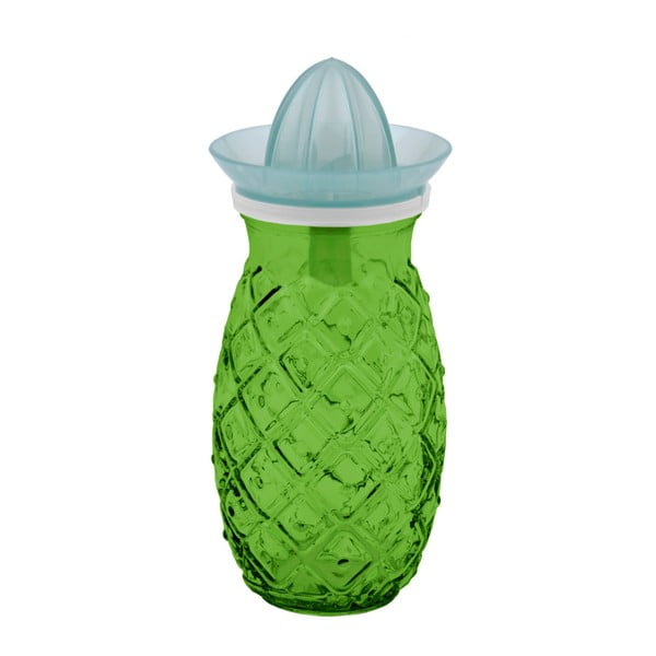 Sticlă cu storcător pentru fructe Ego Dekor Ananas, 0,7 l, verde