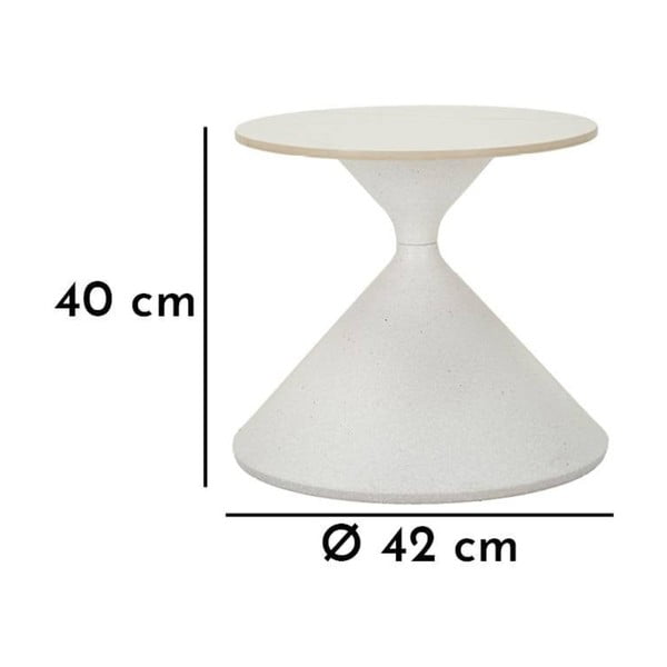 Măsuță auxiliară rotundă cu blat ceramic ø 45 cm Fush – Mauro Ferretti-image-3